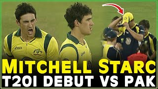 Mitchell Starc T20I Debut vs Pakistan, 2012 | Gets Wickets in 1st Over | PCB | M6B2A