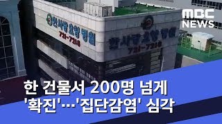 한 건물서 200명 넘게 '확진'…'집단감염' 심각 (2020.04.01/뉴스투데이/MBC)