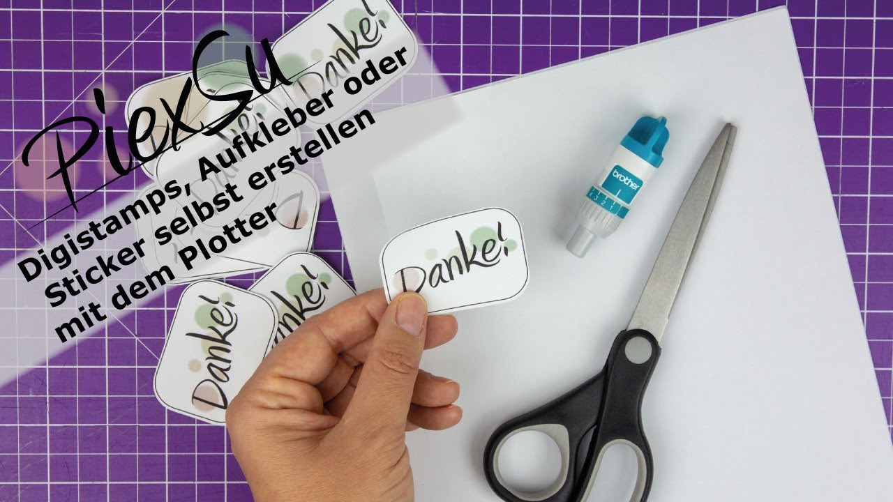 Plotteranleitung Digistamps Aufkleber Sticker Selbst Erstellen Mit Dem ...