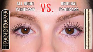 NEW L'OREAL PANORAMA ALL NIGHT BLACK MASCARA VS. ORIGINAL | 7-HOUR DRUGSTORE MASCARA COMPARISON