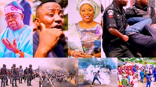 POLICE On The RUN As Revolution LEADER OVERPOWER Them As LAGOS Commissioner Slap Man Recording Her