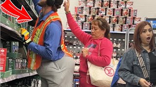 Fat Guy Farts On Walmart Shoppers!!!