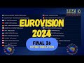 FINAL ⏐ Voting Simulation⏐ Eurovision 2024 ⏐ ESC24