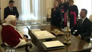 Benedict XVI receives the President of Macedonia