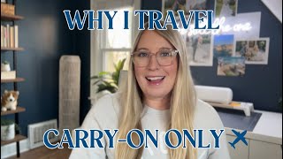 The Benefits of Packing Carry-On Only ✈️ | Travel Tips, Packing