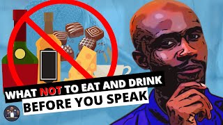 Eat, Drink and SPEAK! - Food and Drinks to Avoid Before A Presentation