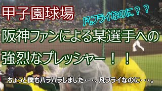 一部の阪神ファンはタイガースの某選手に不安をかくせません！！平凡なフライなのに強烈なプレッシャーが！？そんな場面です！！2022/5/26甲子園　楽天VS阪神