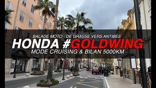 Goldwing Bagger DCT : balade moto entre Grasse et Antibes