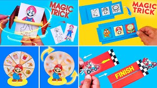 4 Best Super Mario Paper crafts DIY. Super Mario Game from paper. How to make PAPER CRAFTS for FANS