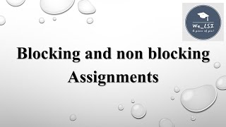 Blocking and Non-blocking in #verilog  | #systemverilog | #vlsi