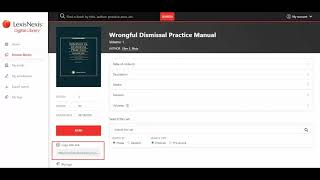LexisNexis Digital Library: Search for and tag an eBook