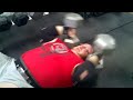 niko hulslander 110 pound db tricep extensions