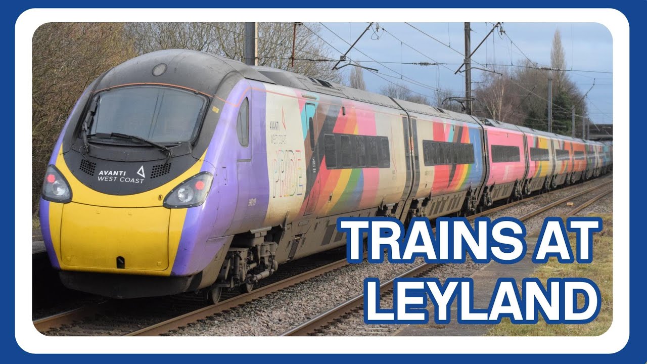 Trains At Leyland Railway Station (27/01/2023) - YouTube