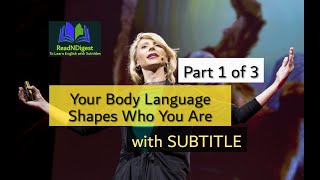 ReadNDigest | Your Body Language May Shape Who You Are | Part 1 of 3 with Subtitle