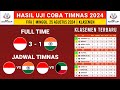 Hasil Uji coba piala Asia U17 Hari ini Indonesia vs India u17 2024 - Klasemen kualifikasi piala Asia