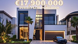 €17,900,000 Luxury Waterfront Villa in Dubai, Palm Jumeirah.