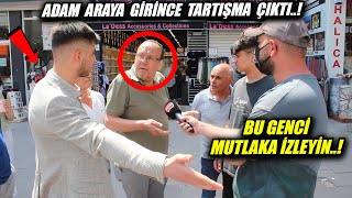 Genç konuşurken AKP'li amca araya girince tartışma çıktı..! AKP'nin Kalesi Bağcılar sokak röportajı
