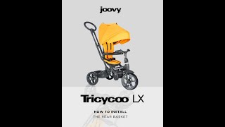 Joovy Tricycoo LX How-To Install the Rear Basket😘👍