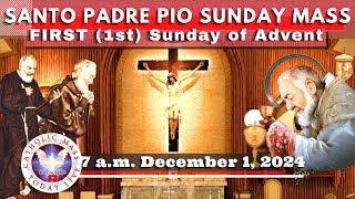 SUNDAY MASS TODAY LIVE at Santo Padre Pio National Shrine - Batangas.  December 1,  2024. 7a.m