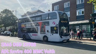 (FAIL!) First Essex (Basildon) SN65 OGD 33988 ADL Enviro 400 MMC Voith on Route 25