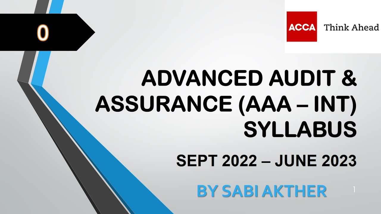 Acca Audit And Assurance Syllabus Jimmyancekeller