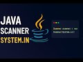 Java Scanner class