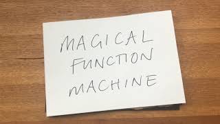 Maths Games: Magical Function Machine