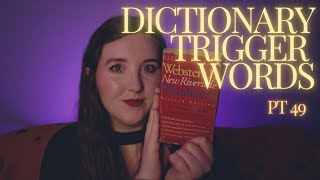 ASMR Dictionary Trigger Words 📕 pt. 49