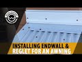 How To Install Metal Roof Endwall Flashing On An Awning. Endwall Trim Installation Instructions