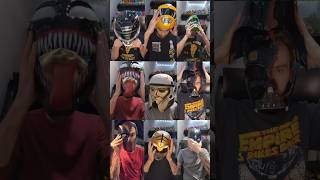 3D printed cosplay helmet collection: Venom, Deadpool, MMPR, Power Rangers, Darth Vader Do3D helmets