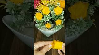 Ribbon Flower/How to make Ribbon flower/easy makeing with needle /Amazing Ribbon tricks #ribbonrose