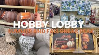 NEW! HOBBY LOBBY SUMMER SHOP WITH ME | 75% OFF CLEARANCE DECOR AND FALL SNEAK PEAK