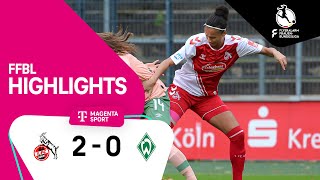 1. FC Köln - SV Werder Bremen | Highlights FLYERALARM Frauen-Bundesliga 22/23