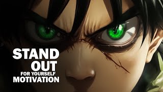 ATTACK ON TITAN - MOTIVATION ABOUT FREE WILL  [ IT GIVES GOOSBUMPS ! ]