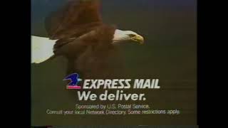 USPS Express Mail "We Deliver" 1990 TV Commercial
