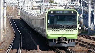 E235系04編成(内回り)と06編成(外回り) 山手線・駒込駅