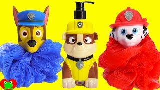 Paw Patrol Rubble Chase Marshall Bath Time Fun and Surprises