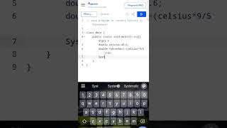 Java program to convert Celsius to Fahrenheit | coding | freshers | interview |technologies|software