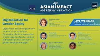 Asian Impact Webinar: Digitalization for Gender Equity