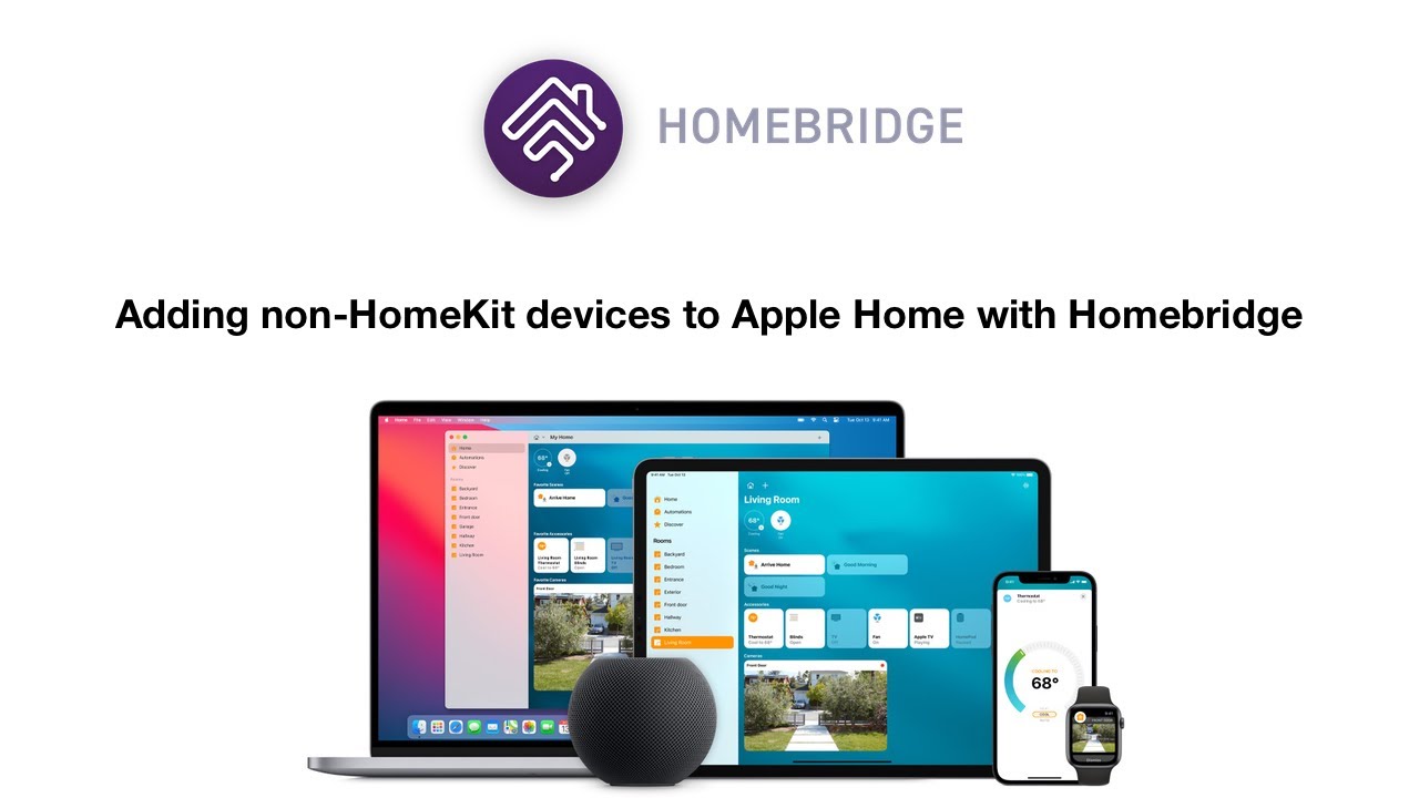 Adding Non-HomeKit Devices To Apple Home With Homebridge - YouTube