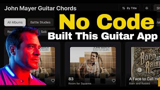 I Built a John Mayer Guitar App | Lovable App | No Code Needed | Joshforce
