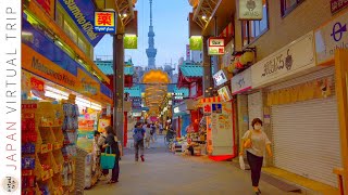 [4K] Asakusa Japan - Unique Atmosphere Traditional City | The Sun Sets in Asakusa | Walking Tour(浅草)