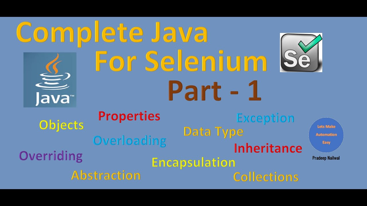 Complete Java For Selenium Automation Part 1 Youtube