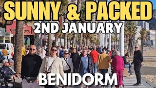 Benidorm - Sunny Levante Beach, Packed Terraces \u0026 Old Town