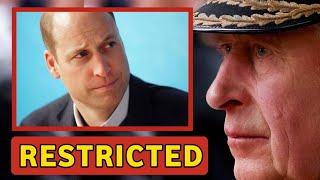 RESTRICTED!🛑 Prince William SAD after King Charles FORBID Him from Attending any Event at Wembley