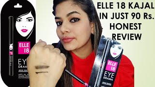 Elle 18 Eye Drama Kajal Review |Cheapest Kajal with best quality #elle18 #kajal #eyemakeup