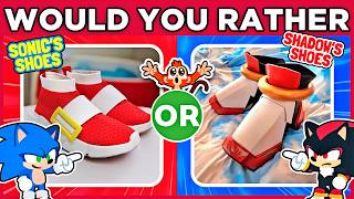 💎🔄👤 SONIC VS SHADOW | WOULD YOU RATHER | Are you more like sonic or like shadow? | 🐵 #MonkeeQuiz