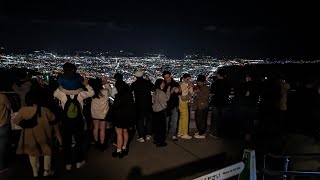 【カッツマングローブ】函館山からの夜景と展望台の様子　★ 2023年10月3日  G