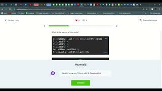 35 Sorting Lists | Java Intermediate | Sololearn