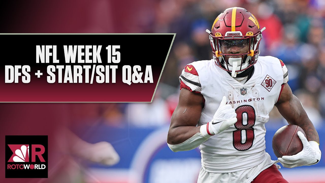 NFL Week 15 Fantasy Football Q&A: DFS + Start/Sit Advice | Rotoworld ...